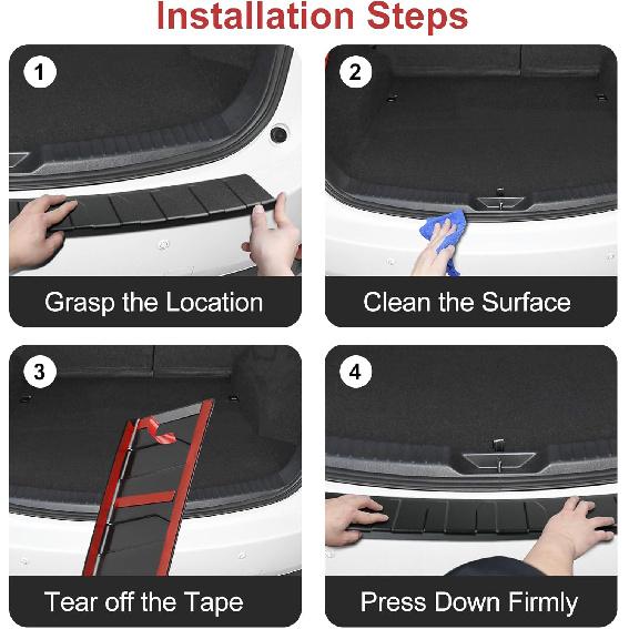 Rear Bumper Protector for Mazda 2017-2025 CX5 CX-5 Car Accessories ABS Plastic Material Matte Black Resistant Trunk Door Entry Guards