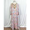 Dress Sequined Embroidery V-neck Horn Sleeve Loose Long Dress Women