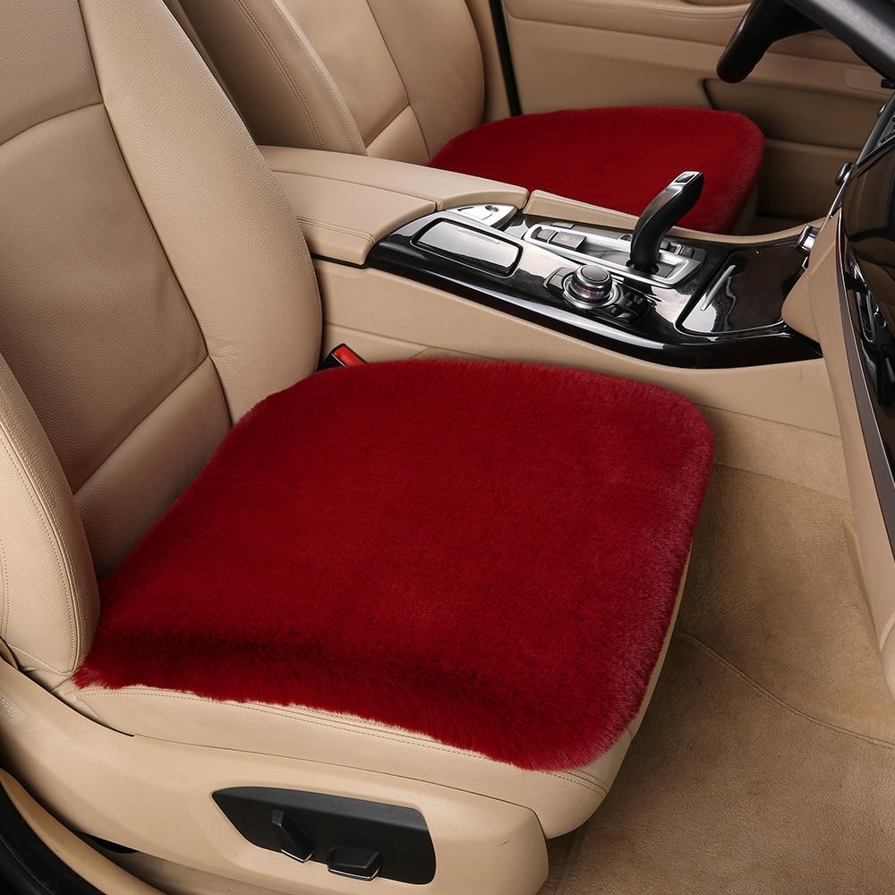 Car Seat Winter Plush Winter Short Plush Warmth Rabbit Plush Padded Female Car Cushion Seat Cushion