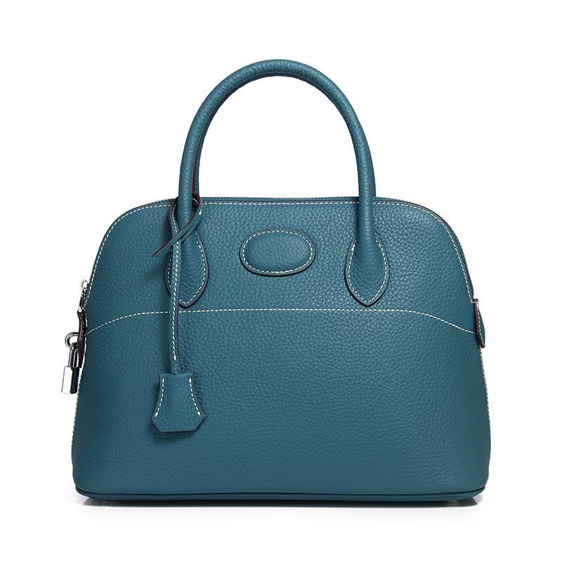 Bag Women's First Layer Cowhide Leather Women's Shell Bag Shoulder Bag Messenger Bag One Piece Delivery Fashionable and Versatile New Models