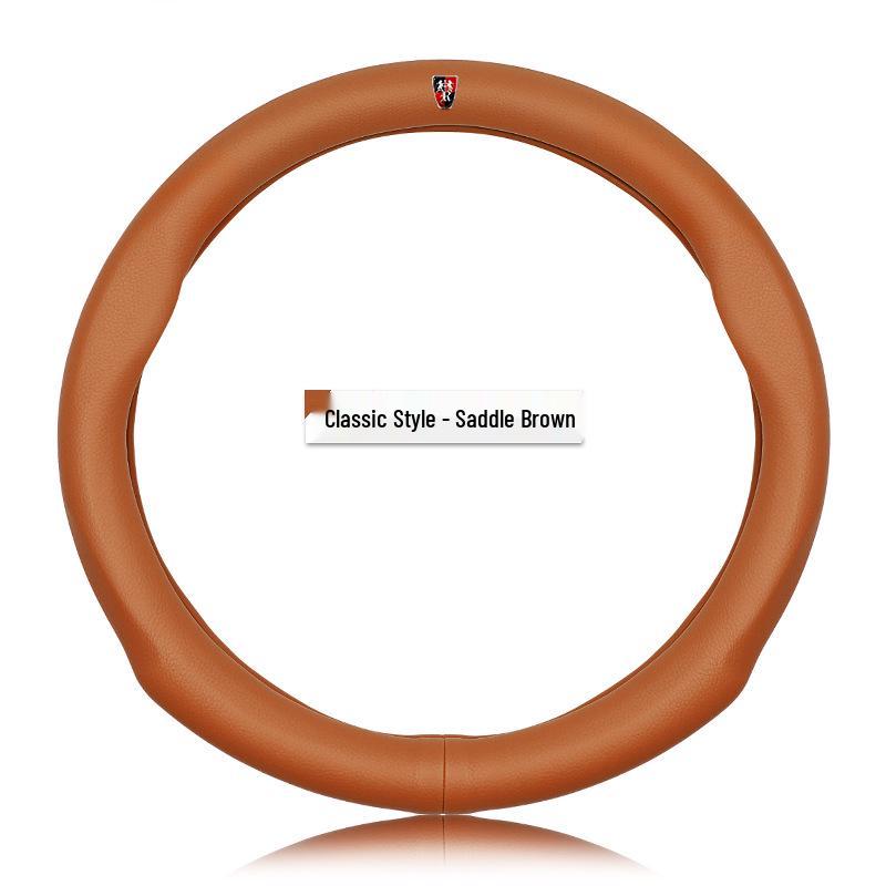 Genuine Leather Steering Wheel Cover for Roewe RX5, RX3, RX8, I5, I6, 350, 550, 360, E5, E6 - Sport Edition