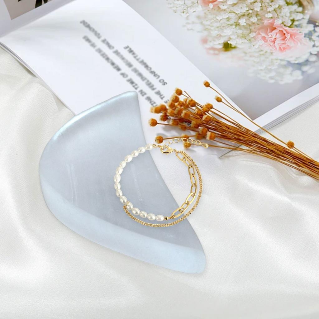 Selenite Crystal Bowl Meditation for Men Women Novelty Home Decor Housewarming