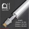 1 pezzo 78,74/118,11/196,85 pollici X 0,39 pollici Copricavo Flessibile per Pavimento Canalina in PVC Canalina per Cavi Gestione Cavi Nascondicavi