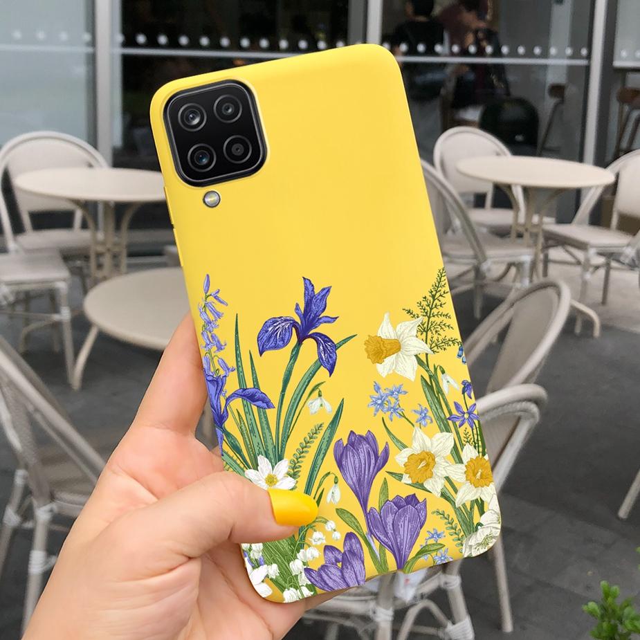 Für Samsung Galaxy A12 Hülle M12 F12 Cue Süßigkeiten Bemalte Abdeckung Weiche Silikon Handyhülle Für Samsung A12 M 12 GalaxyA12 Coque Bumper