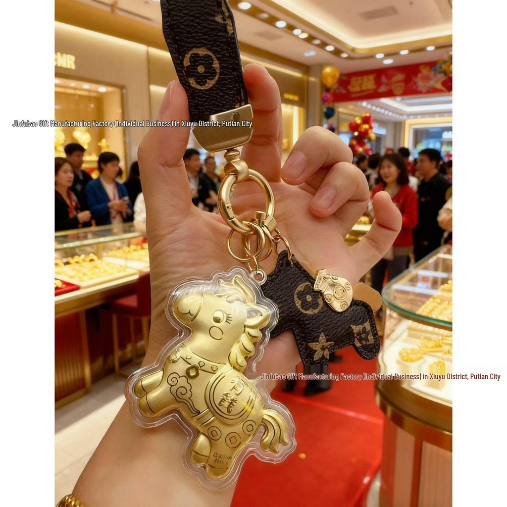 999 Reingold Jahr des Pferdes Handy-Lanyard Schlüsselanhänger - Kreativer Anhänger Geschenk für Reichtum & Wohlstand