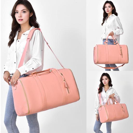 Convertible Garment Duffle Bag Travel Carry-On Tote Suit Bag 2-in-1 Hanging Garment Bag Weekender Overnight Bag for Business Trip Vacation