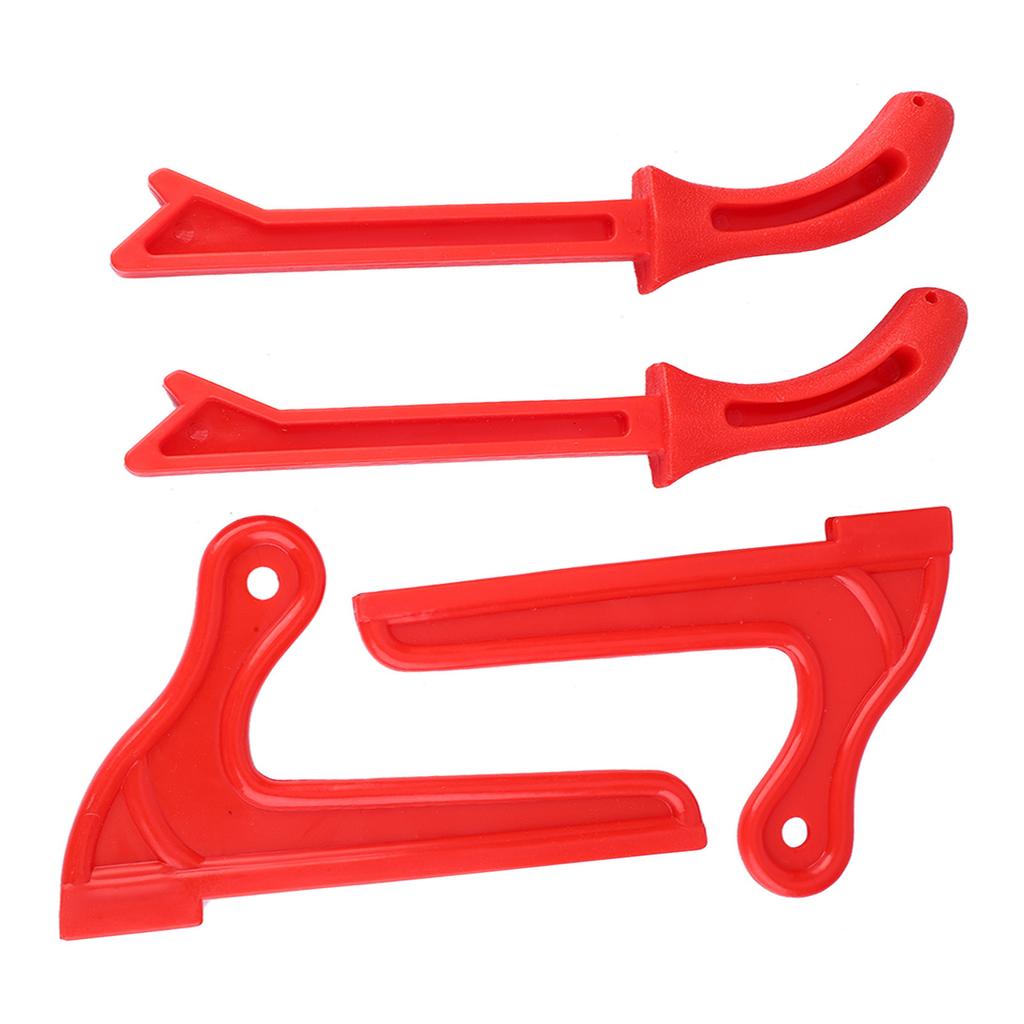 4Pcs Safety Plastic Woodworking Protective Hand Saw Push Sticks Tool For Carpentry(Red)