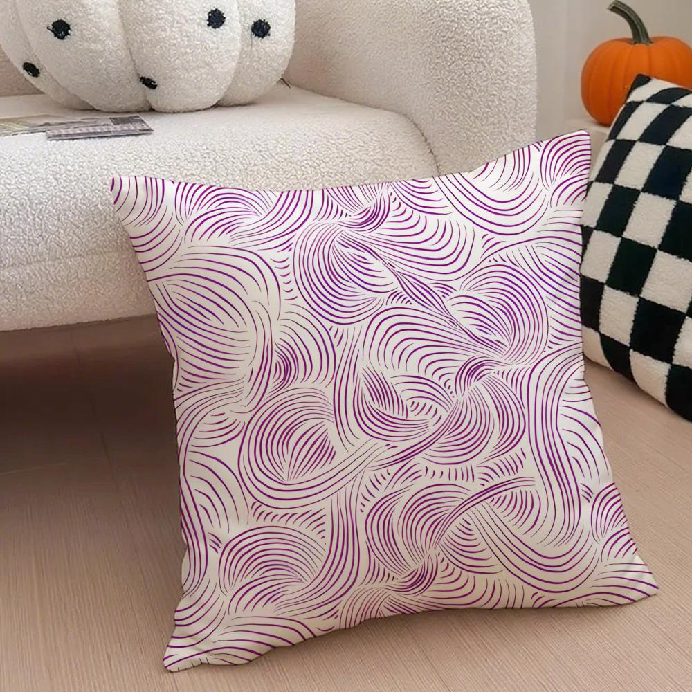 

CColorful geometric patterns Cushion Cover Linen Pillow Case Soft Breathable Protective Couch Room Decoration 30x30cm