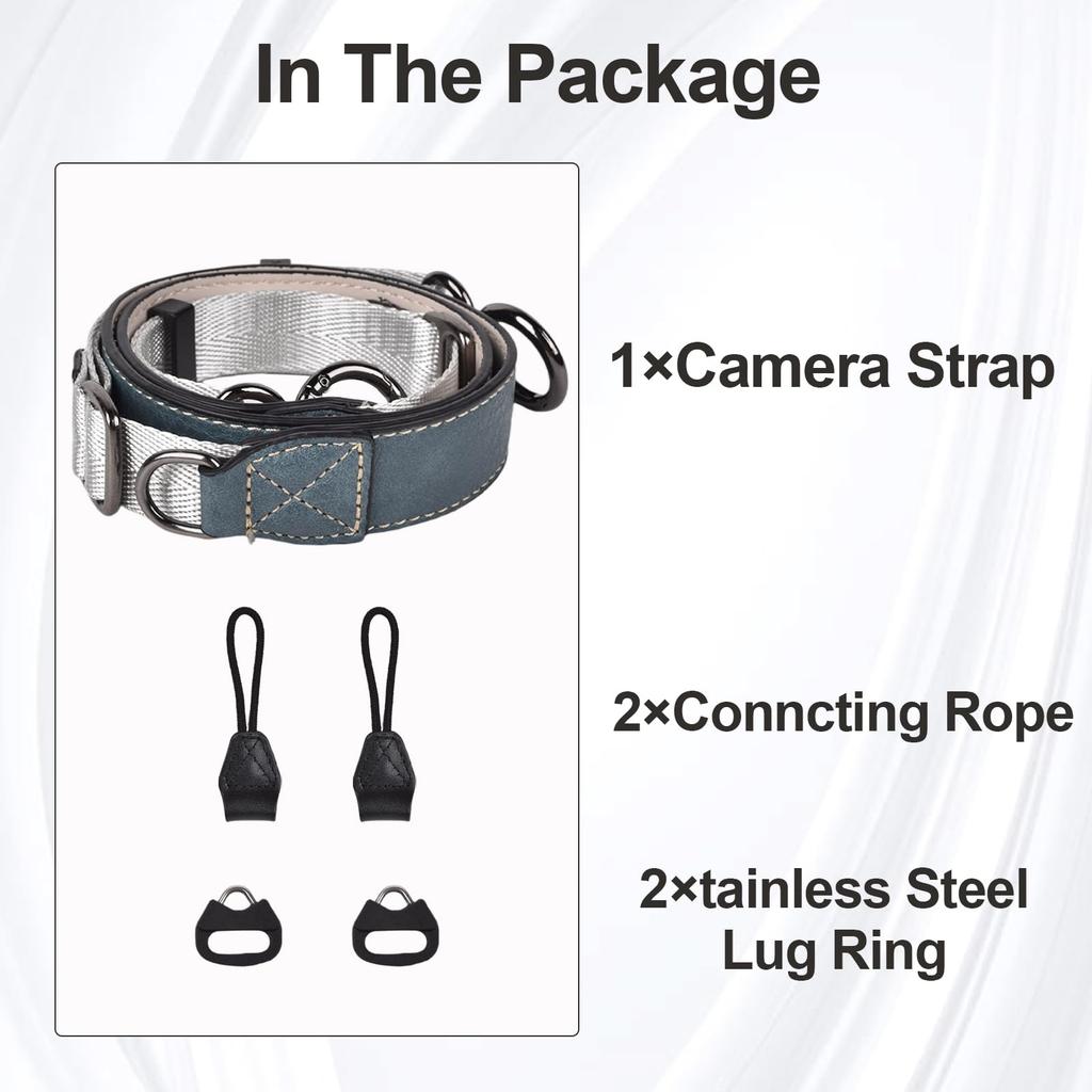 VOVMOEYA Camera Camera Neck Strap with Triangle Ring for and Compatible with Fuji Compact and Mirrorless Digital Total Crossbody or Neck Strap for