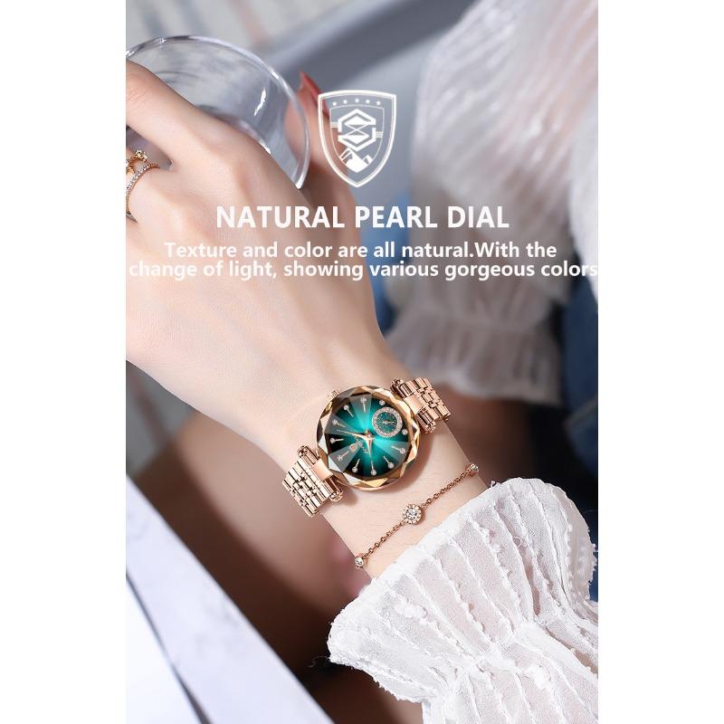 POEDAGAR Elegant Luxury Women's Quartz Watches Waterproof Stainless Steel Watch Casual Fashion Ladies Wristwatch