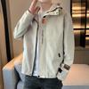 Men's Work Jacket Spring and Autumn Loose New Trend Hooded Jacket Men's Youth Casual Handsome Clothes