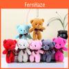 Kreativer Teddybär Plüsch Schlüsselanhänger Niedliches und Flauschiges Stofftier Geschenk Puppe
