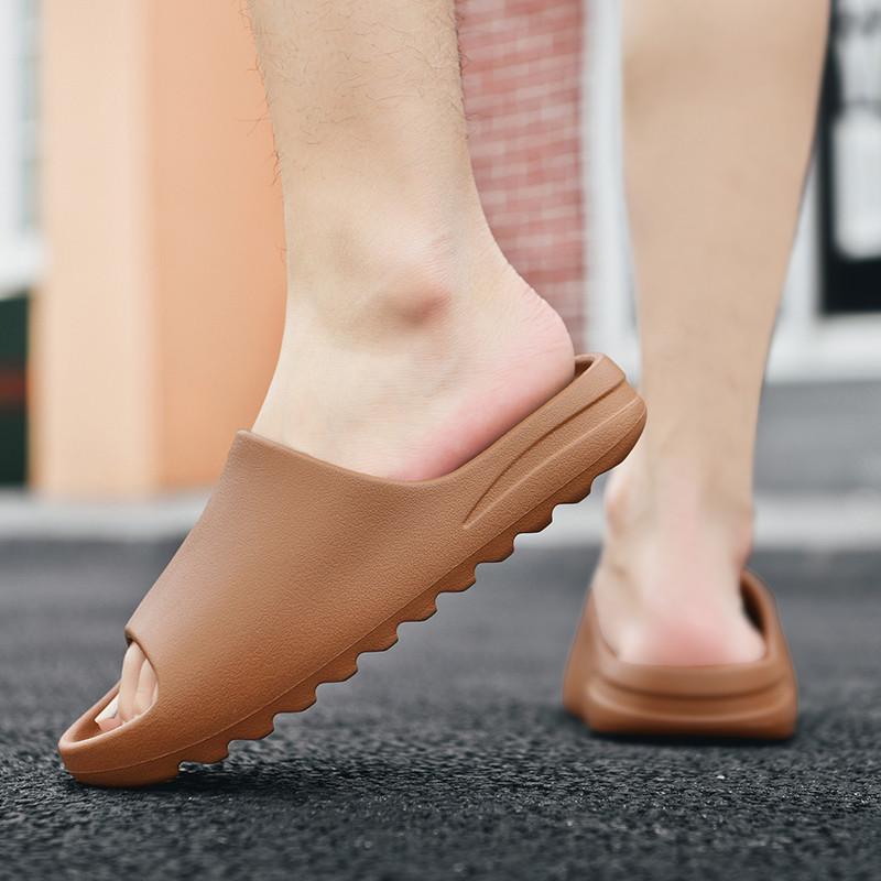 Men's Summer Non-Slip Sport Slippers, "Stepping on Clouds" Single Strap Sandals, Lightweight Thick-Sole Indoor/Outdoor Flip-Flops