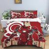 Iron Man Print Cartoon Duvet Cover Bedding Set, Anime-themed Home Decor, Suitable for Children and Adults.