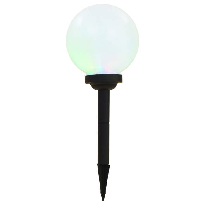 Lampe solaire LED sphérique - vidaXL - 3 pcs - 20 cm - RVB - Énergie solaire