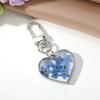 Dried Flower Necklace Set Lightweight Dried Flower Keychain Heart Dried Flower Necklace Pastoral Pastoral Jewelry Set For Purse
