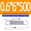 Arc de extensie din oțel inoxidabil 304 de 500 mm cu cârlige deschise și inel cu buclă dublă, personalizabil.