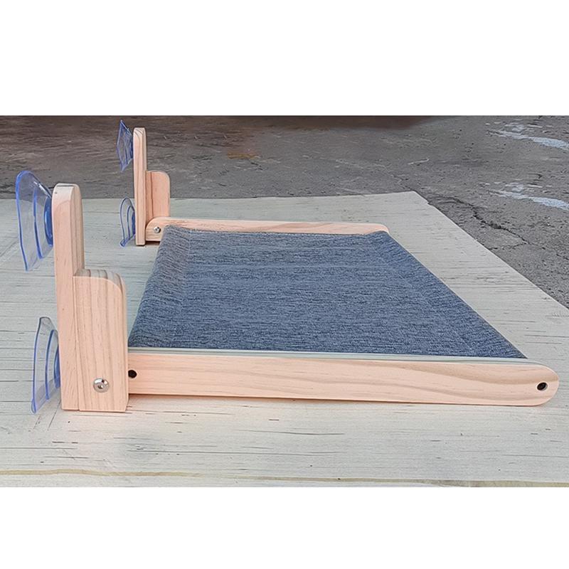 

Window Cat Hammock Suction Cup Hanging Cat Bed Accessories Wooden Pet Cats Kitten Hammocks Kittens Pets Cats Nesk Products