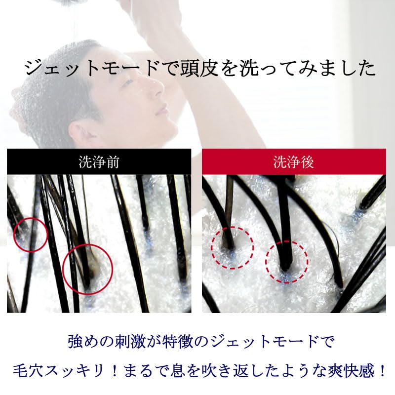 In January Aqua Bull Shower S Equipped with Stop Water Mist Jet Shower Water Scalp Black [Sold 2025] Function, 4-stage Flow, Shower, Head, Saving,