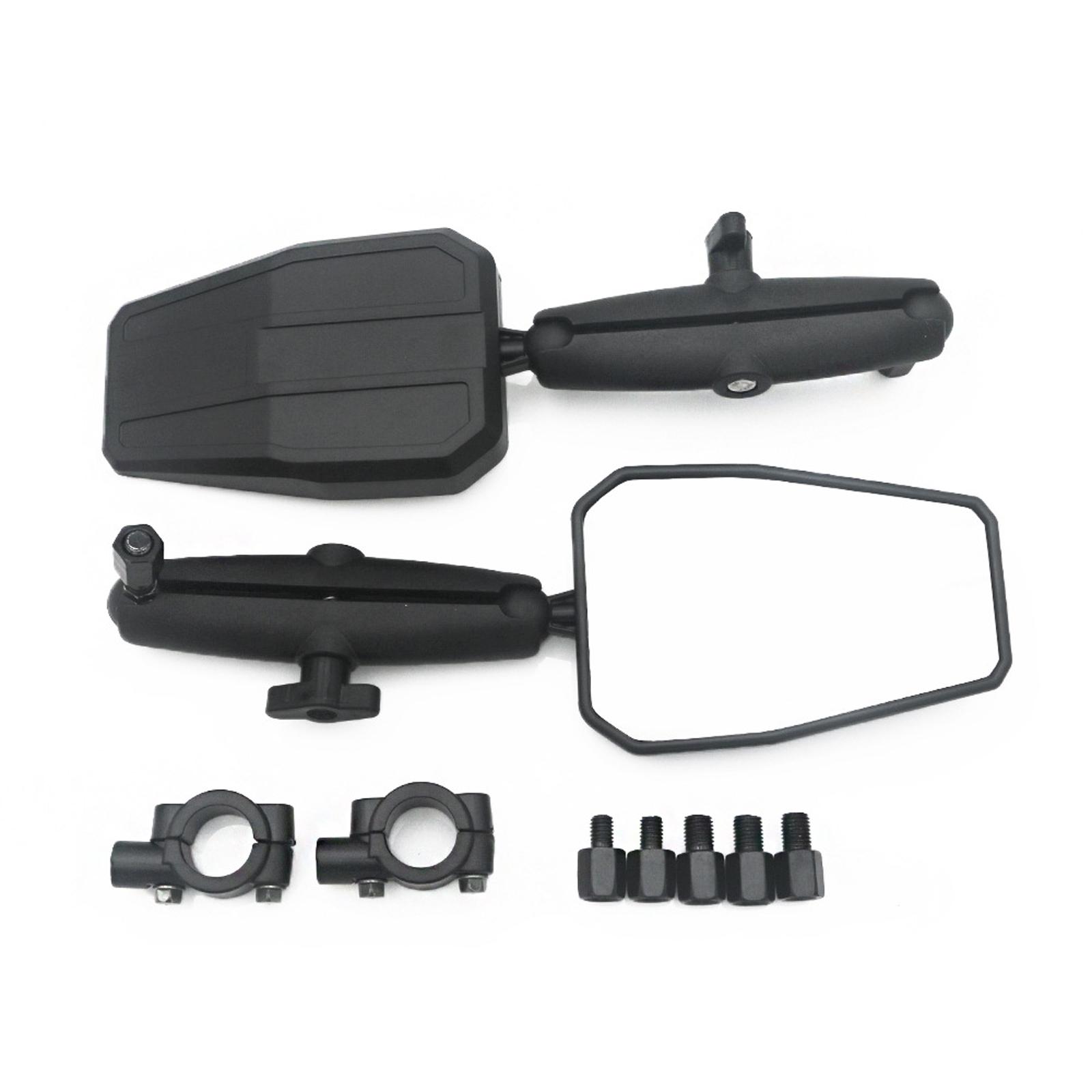 Kolip Motorcycle Mirrors 360 Degree Rotating Foldable Rear View Side Mirrors For Handlebar Mount ATV Accessories чёрный