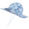Yellow Duck Print Cotton Baby Sun Hat - Spring/Summer Wide Brim