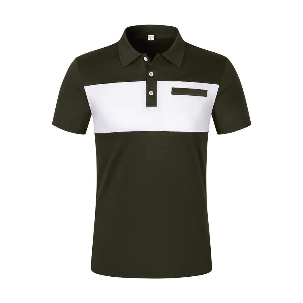 Men's Summer Leisure Culture Breathable Short Sleeved Shirt Top