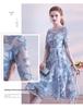 Grey Bridesmaid Dress 2026: Elegant Mid-Length Summer Gown for Women, Slimming and Ideal for Banquets