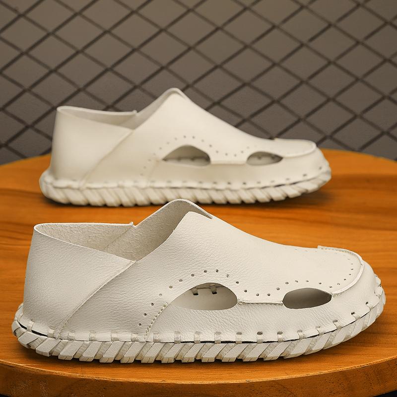 Fashion CYYTL Mens Sandals Summer Casual Fisherman Male Slippers Fashion Leather Outdoor Platform Ankle Beach Shoes Luxury Sport Walking