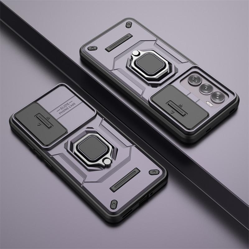 For OPPO Reno12 Pro Global Case Slide Camera Len Phone Cases OPPO Reno12 Pro Cover Shockproof Armor PC TPU Cover OPPO Reno12 Pro