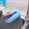 With handle Plastic cleaning brush Sponge brush Kitchen bathroom Tile removal Strong stain Bath brush Cleaning brush