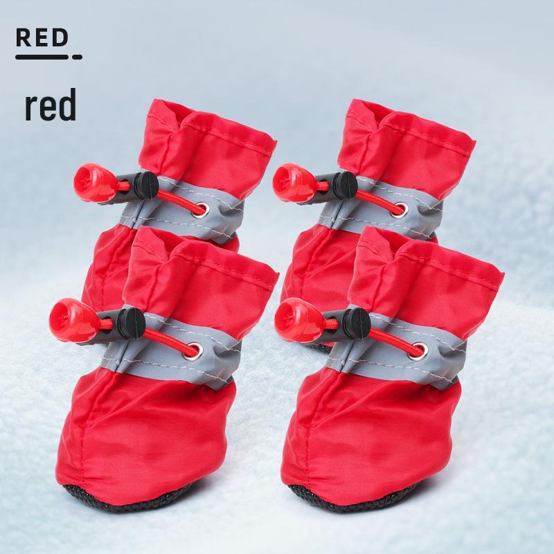 Reflective Non-Slip Dog Shoes for Small & Medium Dogs – Waterproof Oxford Pet Boots with Soft Bottom for Foot Protection