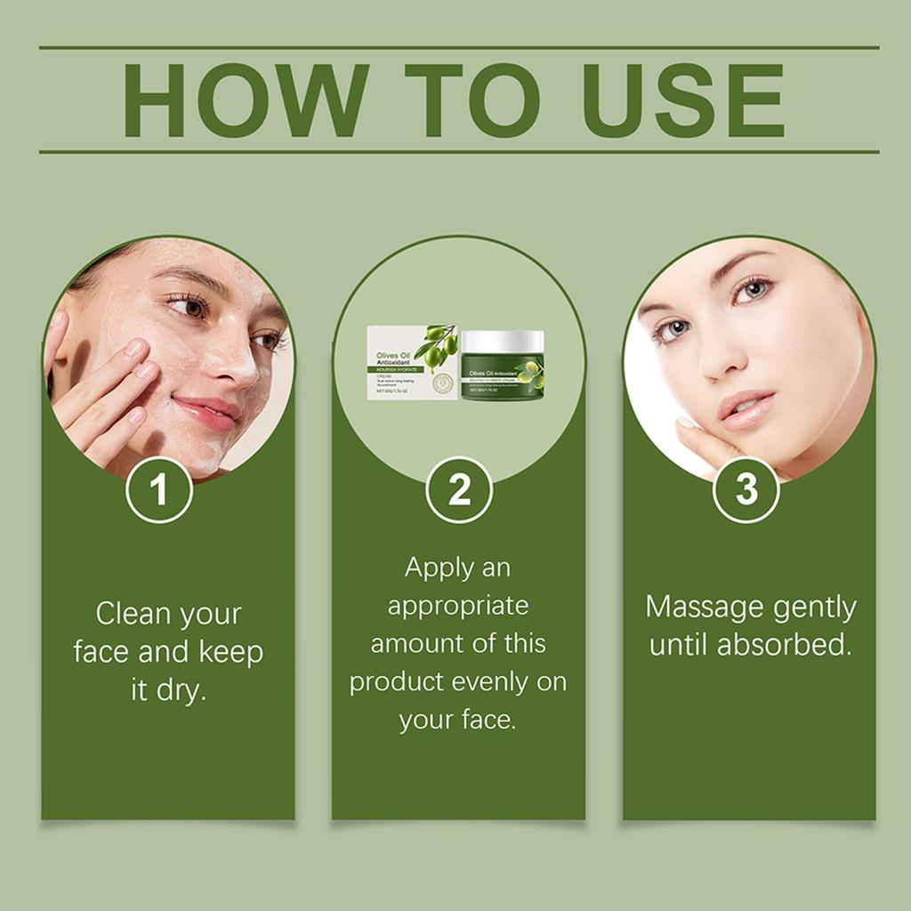 5 Pieces Olive Oil Facial Care Set, Face & Body Olive Oil Care Set, Women's Skin Care Set Dry Skin(180ML)