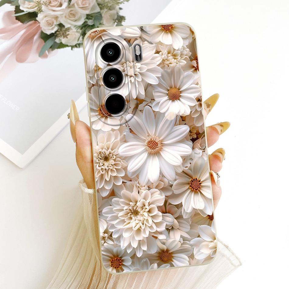 For Itel Power 70 / Itel P70 Cute Cat Flower Cartoon Phone Case For Itel P70 Power70 P673L Shockproof Soft Silicone Bumpers