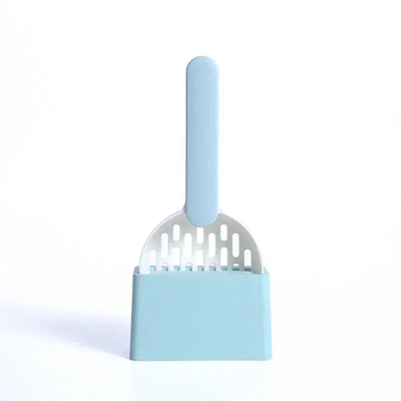 

Cat Litter Scoop with Base Plastic Self Cleaning Cat Litter Shovel Cat Toilet Cleaning Tool Lightweight Manure Cleaner Cat Litte