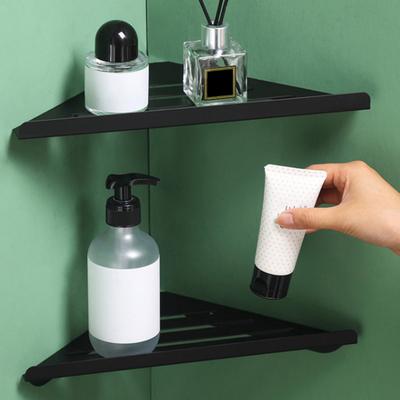 1/2-teilige Badezimmer-Eckregale, rostfrei, einfach zu installieren, Duschregal aus Edelstahl 304 mit Drainage-Design