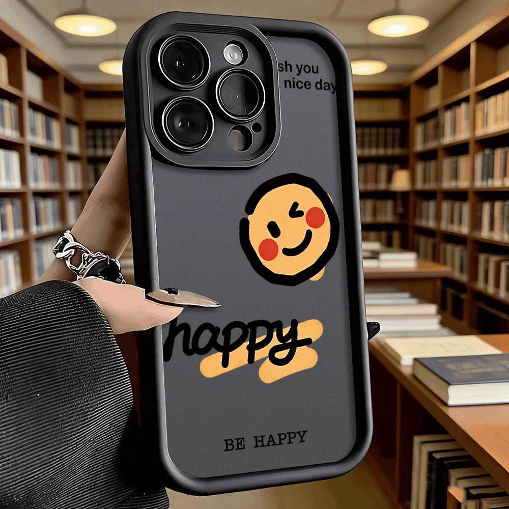 Happy Face Wallpaper Soft TPU Shockproof Case For Xiaomi Redmi Note 15 14 13 12 11 Pro Anti-Fall Protective Back Cover