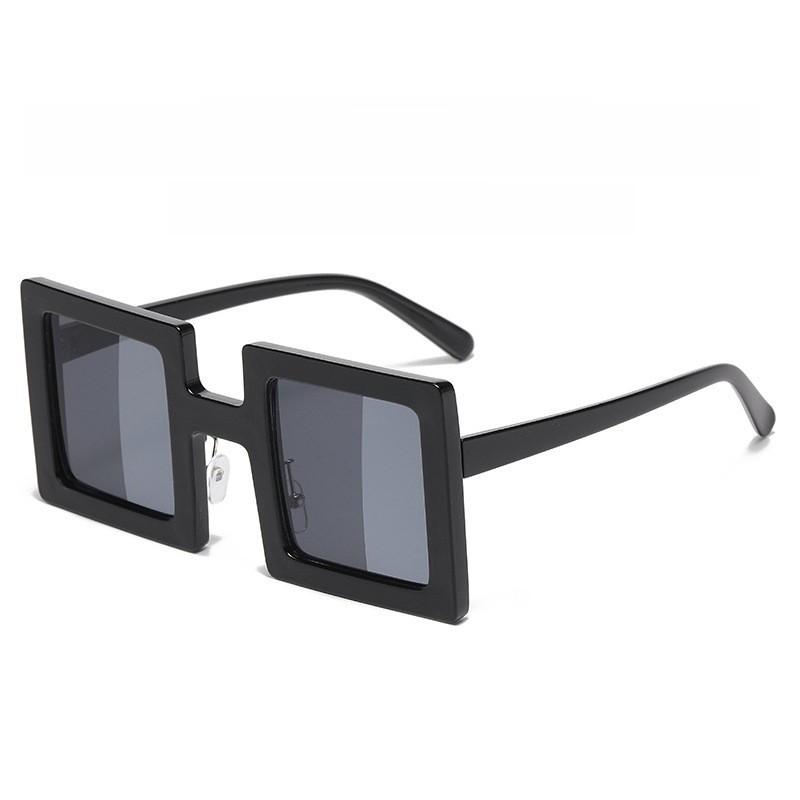 Stylish Square Glasses With Pc Frame And Silver Colored Lenses For Fashionable Streetwear And Events