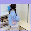 Kids Girl Butterfly Bow Sequin Mini Shoulder Bag With Breathable Pu Material For Daily Use