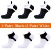 6 Pairs Toe Socks Men Cotton Striped Ankle Socks Sport Breathable Mesh Shaping Anti Friction No Show Short Sock With Five Finger