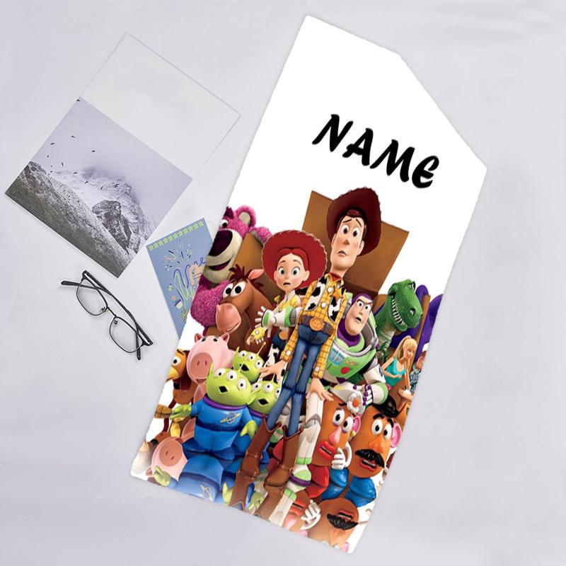 1pc Toy Story3 Beach Towel with Custom Name, Beach/Swimming/Bath/Picnic/Camping Towel, Suitable for Seaside Beaches