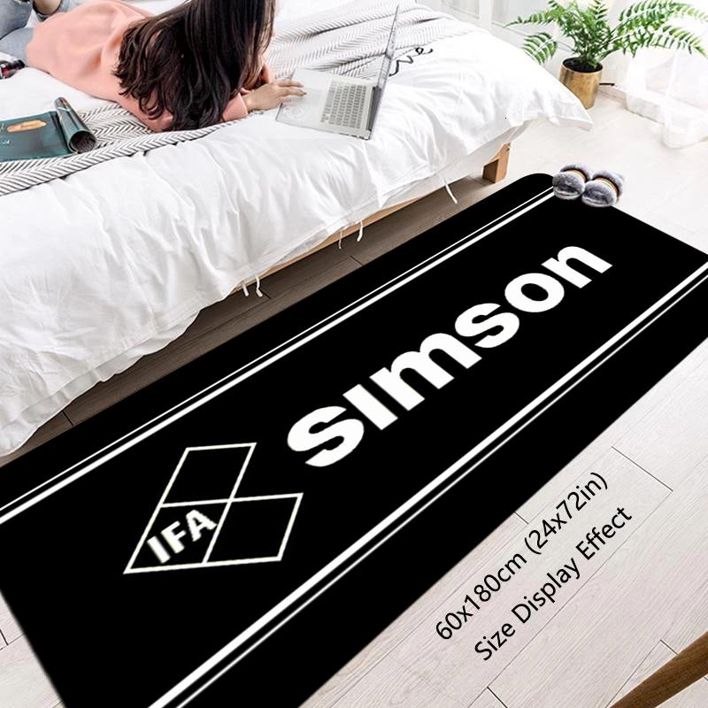 Floor Mat Simsons Motor Non-slip Foot Rug for Entryway Hallway Carpet Kitchen Water Absorbed Rugs Fluffy Bedside Mats Home Decor