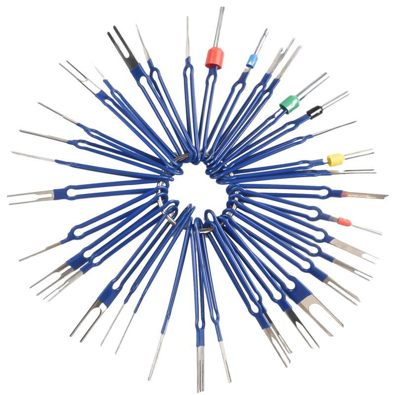 36Pcs Terminal Removal Tool Kit Depinning Tool Electrical Connector Pin Removal Terminal Disassembly Tools Car Pin Extraction