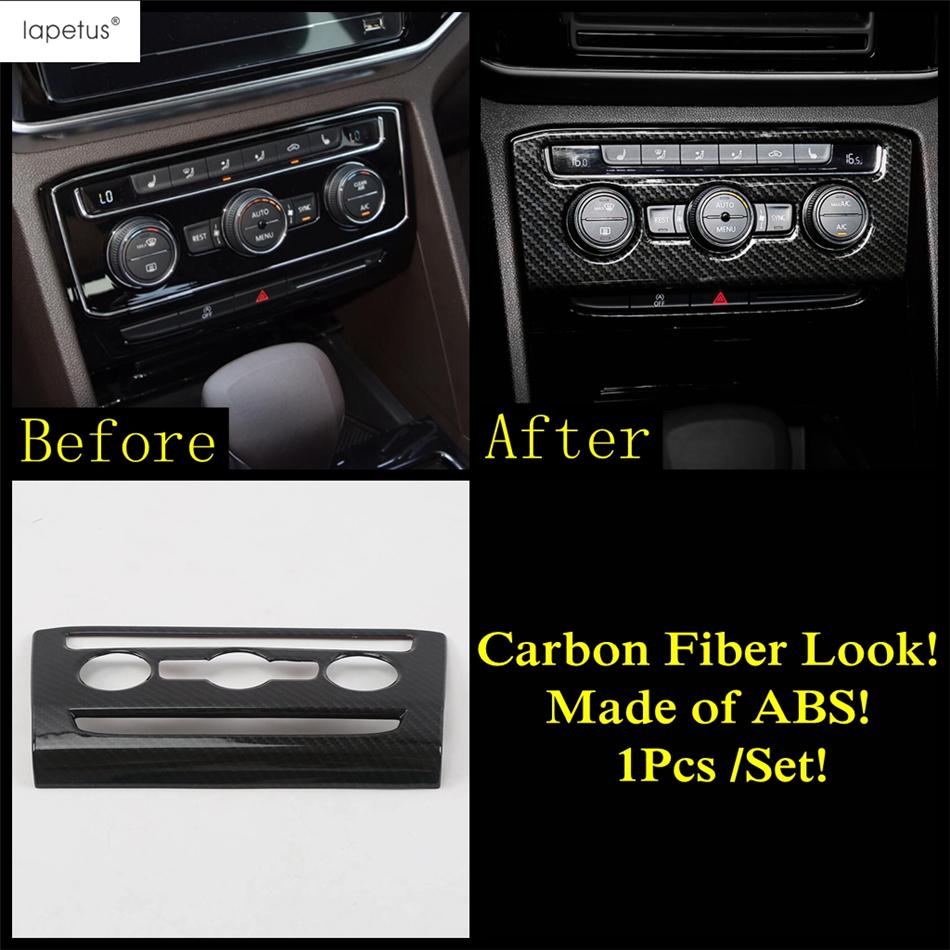 Gear Shifter Head AC Air Window Lift Read Light Cover Trim For VW Volkswagen Atlas / Teramont 2017- Carbon Fiber Accessories