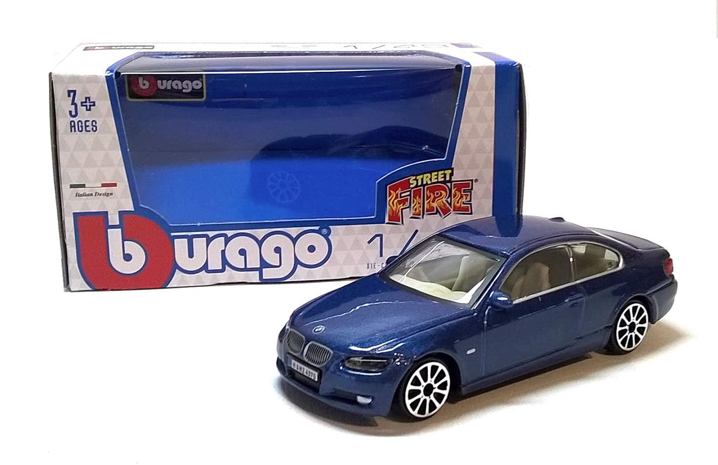 

Bburago 1/43 Scale BM 335i BMW 2008 (Blue) Diecast Model Car [Imported]