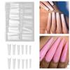 240pcs Extra Long Nail Tips Artificial French False Nail Tips for DIY Nail SalonNatural