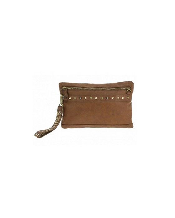 Petit Sac/Pochette - Le Temps des Cerises - FRESH PU - Marron - Bandoulière Amovible - Pratique et Léger