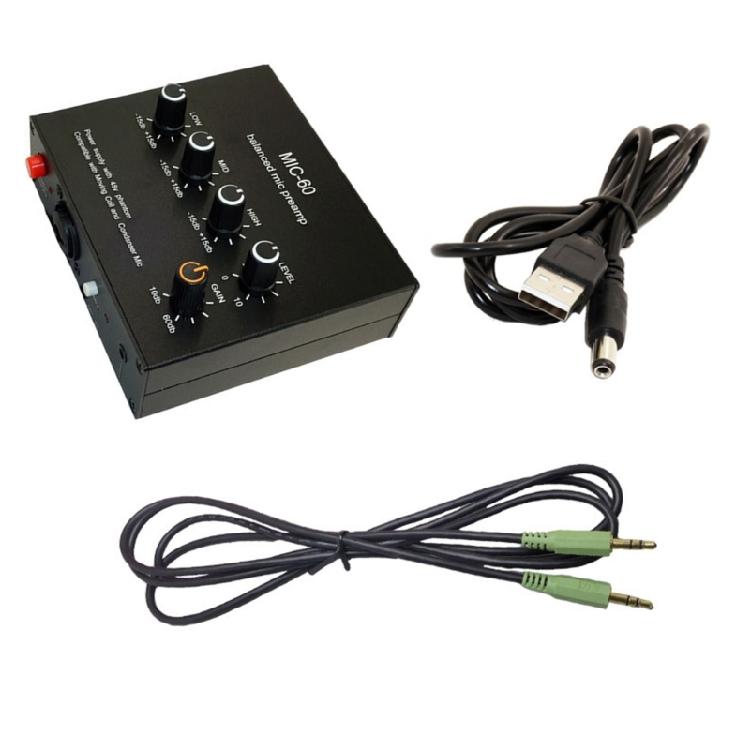 

48V Power Mic Preamplifier Experience Superior Sound Quality Recording Device Lightweight for Easy Recording Device