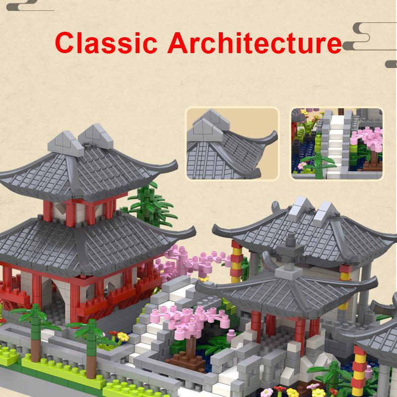 Suzhou-Gartenbausteine, mehr als 1800 Stück, klassischer und berühmter chinesischer traditioneller Garten