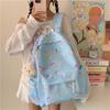 Schoolbag new backpack female junior high school students large capacity lightweight cute printed schoolbag primary school students travel backpack