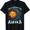 Alaska Terre du Soleil de Minuit T-shirt Souvenir Aurores Boréales